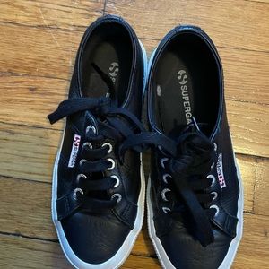 Leather superga sneakers